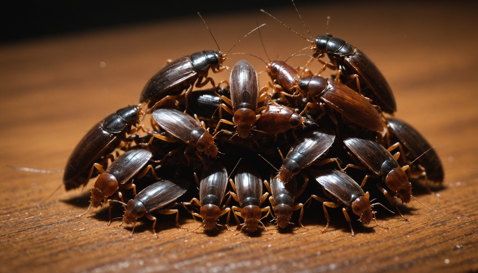 baby cockroaches prefer hiding