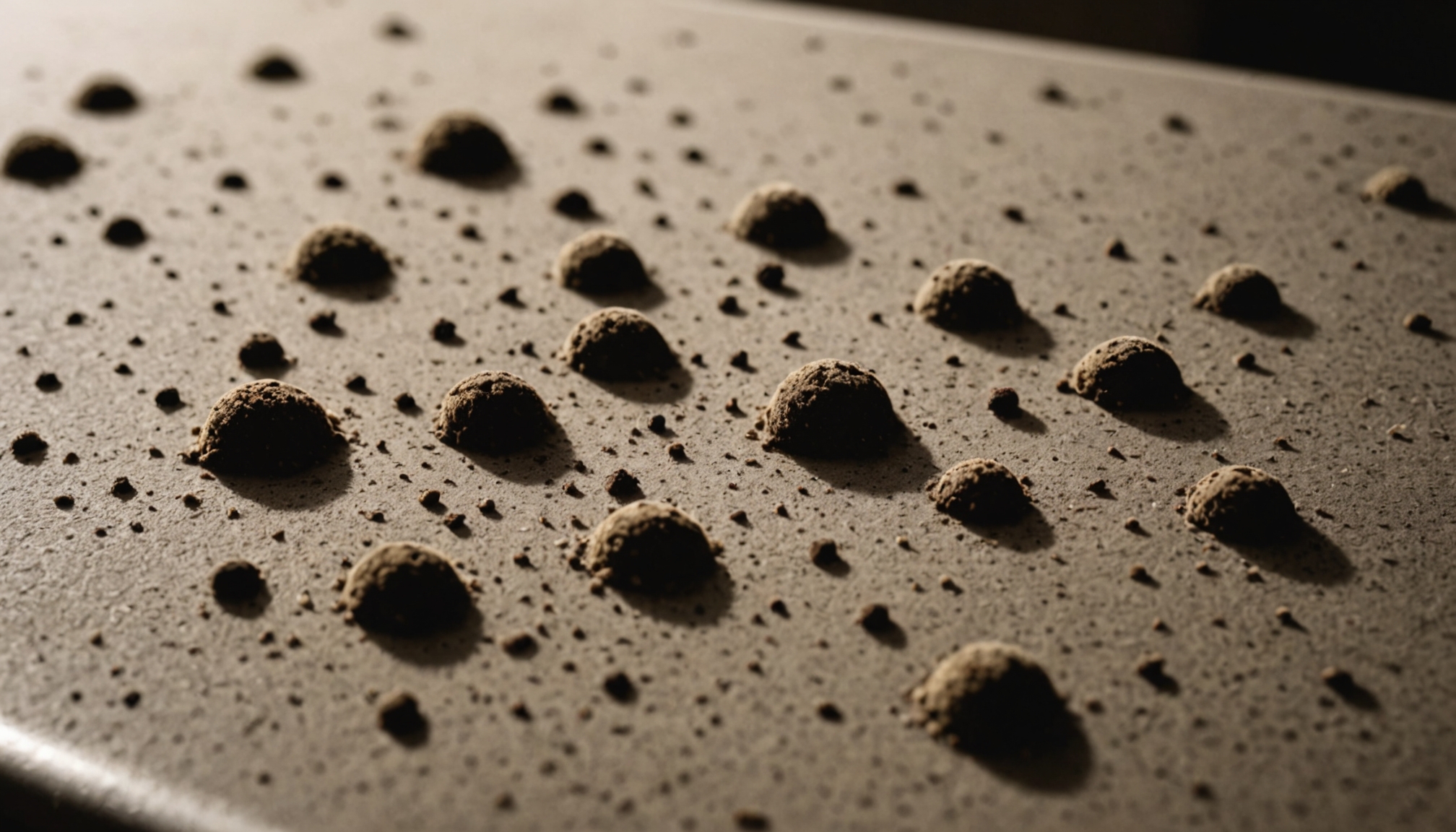 roach droppings indicate infestation