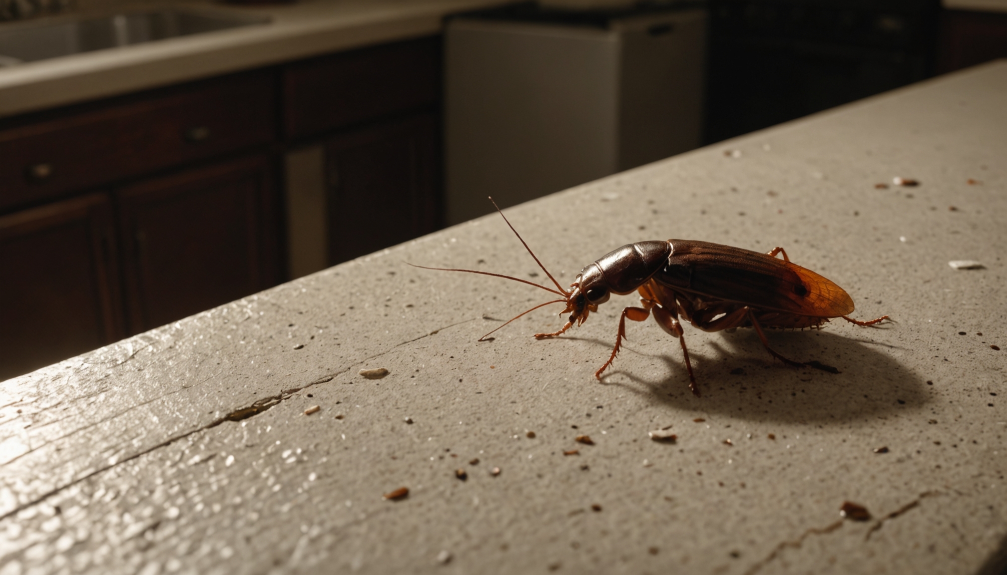 roaches prefer dark warm areas
