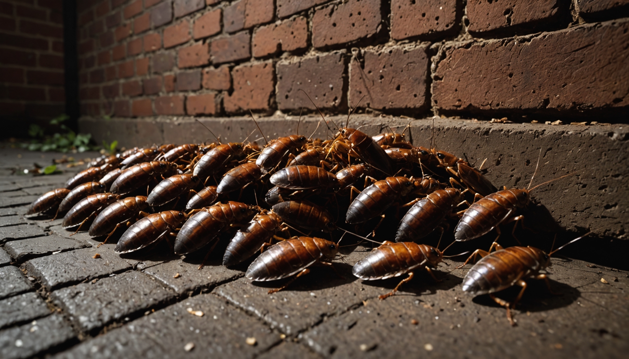 shed cockroach shells indicate infestation